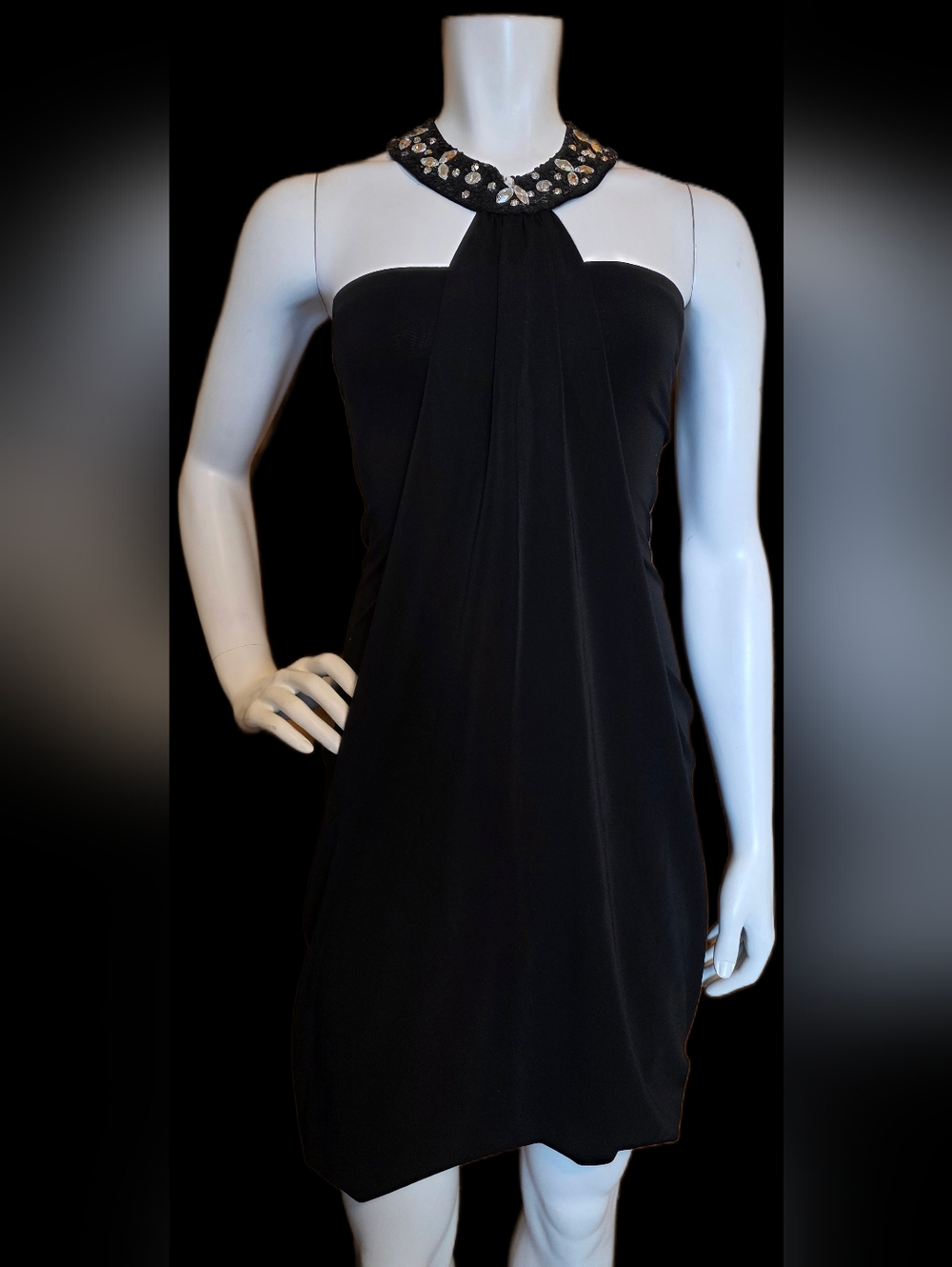 💙 55. Alfabeta Size 1 (US Size 6) Black Mini Dress
